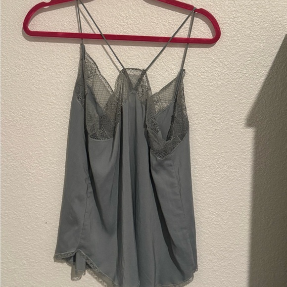 Blue lace trimmed cami - Picture 3 of 3